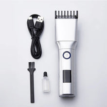 LCD Display Professional Rechargeable Hair Clippers for Men.