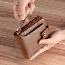 Premium Leather Zipper Wallet