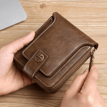 Premium Leather Zipper Wallet