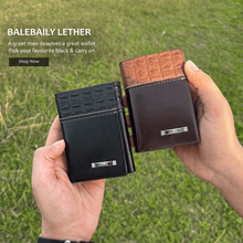 Imported Balebaily Crocodile Leather Wallet