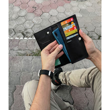 Genuine Long  Leather Billfold Wallet For Cash & Cards