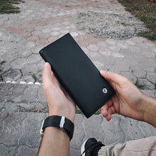 Genuine Long  Leather Billfold Wallet For Cash & Cards