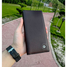 Genuine Long  Leather Billfold Wallet For Cash & Cards