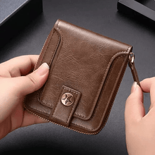 Premium Leather Zipper Wallet