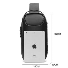 Men New Crossbody Anti-theft Lock Shoulder Waterproof Short Trip Chest Bag