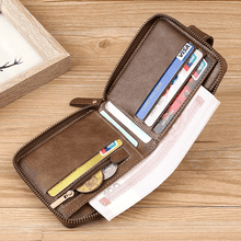 Premium Leather Zipper Wallet