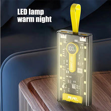 20,000 mAh Power Bank.(66W Transparent high capacity PD20W) Super Fast Charging.