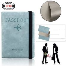 Slim Leather Travel Passport Wallet