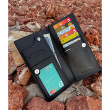 Genuine Long  Leather Billfold Wallet For Cash & Cards