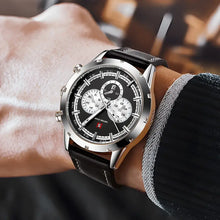 Men's Luxury Classic Quartz Watch with Chronograph, Calendar & Luminous Features