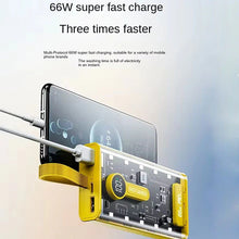 20,000 mAh Power Bank.(66W Transparent high capacity PD20W) Super Fast Charging.