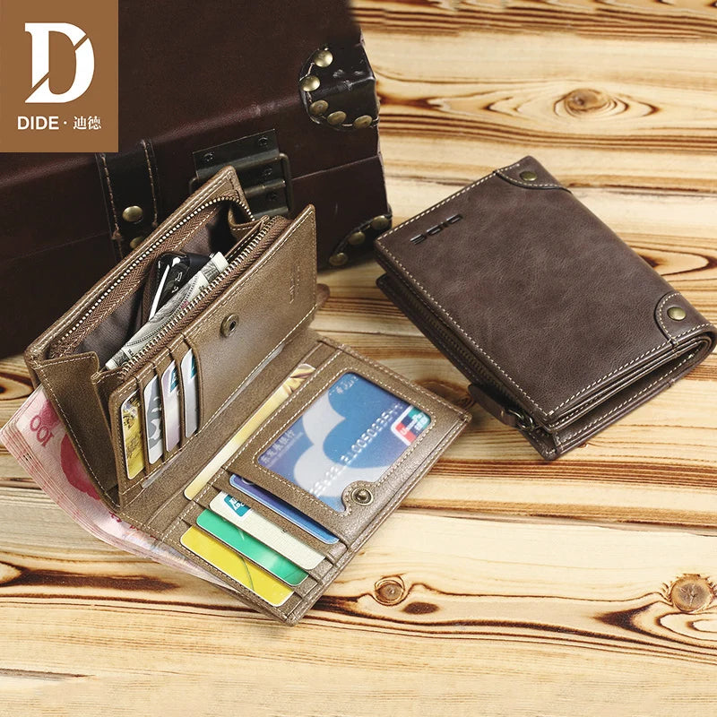 DIDE Genuine Leather Wallet HarshayStore.pk