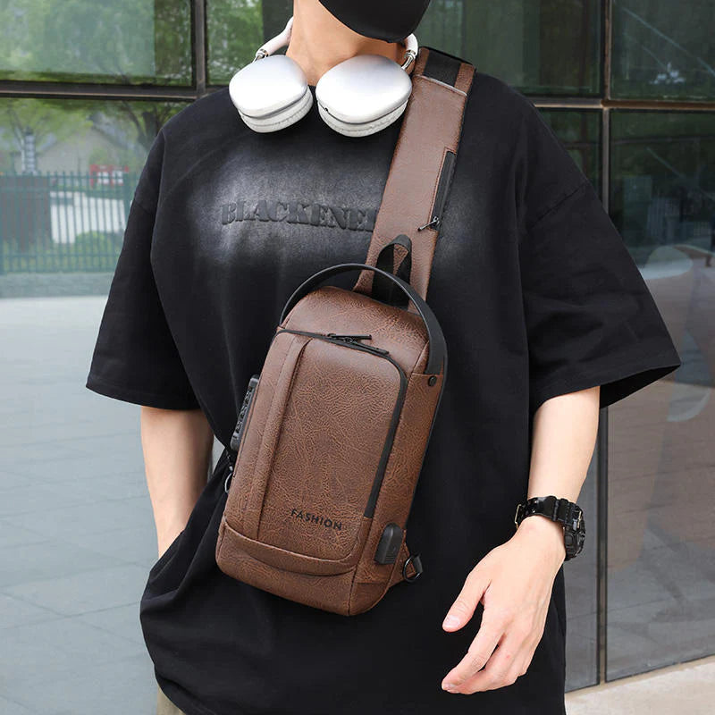 Fashion Leather Men's Shoulder Bags - Main Image