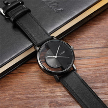 TOMI T-080 Watch Half Transparent Leather Strap