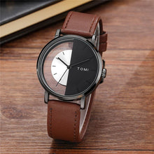 TOMI T-080 Watch Half Transparent Leather Strap