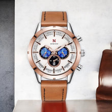 Men's Luxury Classic Quartz Watch with Chronograph, Calendar & Luminous Features