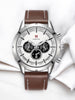 Men's Luxury Classic Quartz Watch with Chronograph, Calendar & Luminous Features