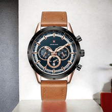 Men's Luxury Classic Quartz Watch with Chronograph, Calendar & Luminous Features