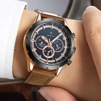 Men's Luxury Classic Quartz Watch with Chronograph, Calendar & Luminous Features (Copy)