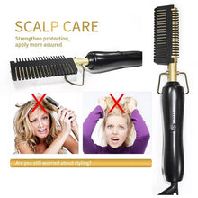 Hair Straightener Flat Irons Straightening Brush Hot Heating Comb