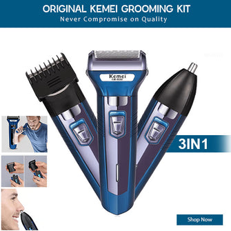 Professional Kemei 3 In 1 (Rechargeable Shaver)