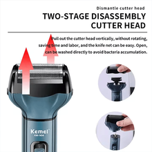 Kemei 3 in 1 Rechargeable Shaver Multi Functional Beard Shaving Machine Multi Purpose Razor