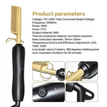 Hair Straightener Flat Irons Straightening Brush Hot Heating Comb