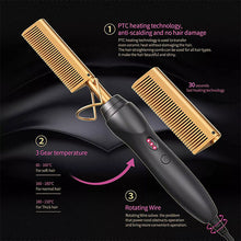 Hair Straightener Flat Irons Straightening Brush Hot Heating Comb
