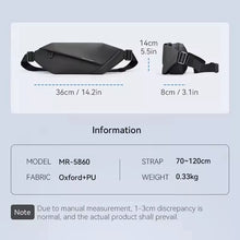 Oxford Chest Fanny pack for men "SUNAN" Waterproof